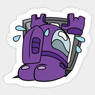 Purple Impostor Trouble Sticker